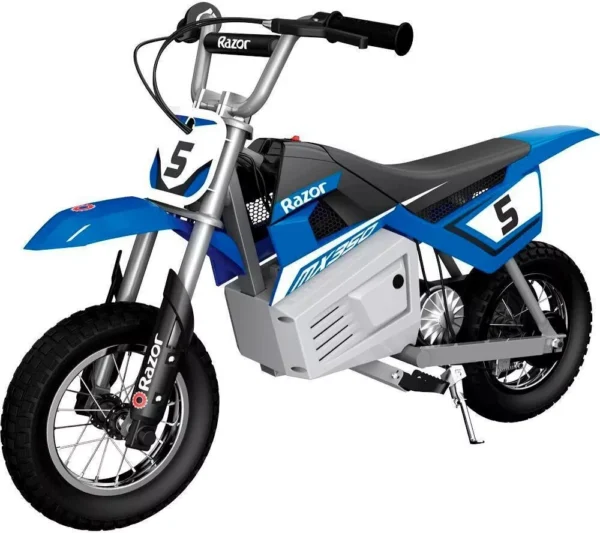 Razor Miniature Electric-Powered off-Road Dirt Bike Rocket MX350, Blue ~ NEW