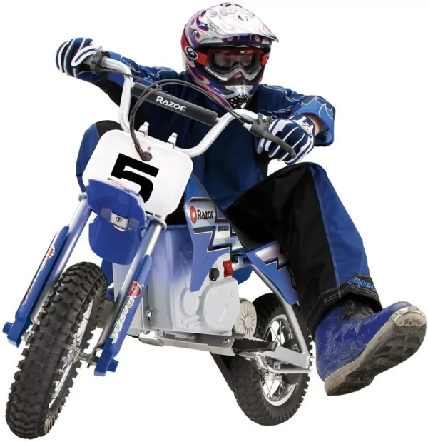 Razor Miniature Electric-Powered off-Road Dirt Bike Rocket MX350, Blue ~ NEW - Image 4